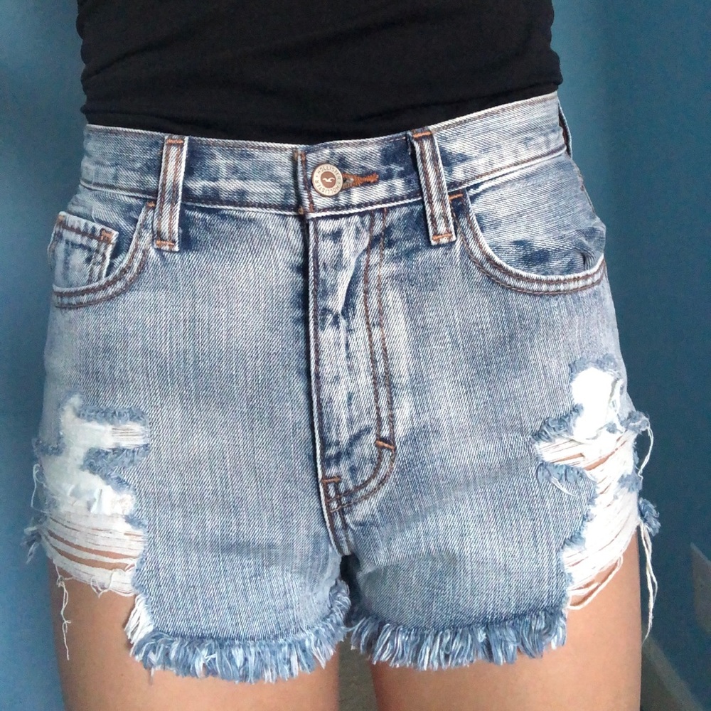hollister jean shorts